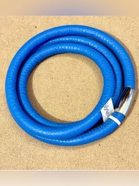 🆕 Brighton Triple Woodstock leather bracelet in Bright blue Fits beads & charms